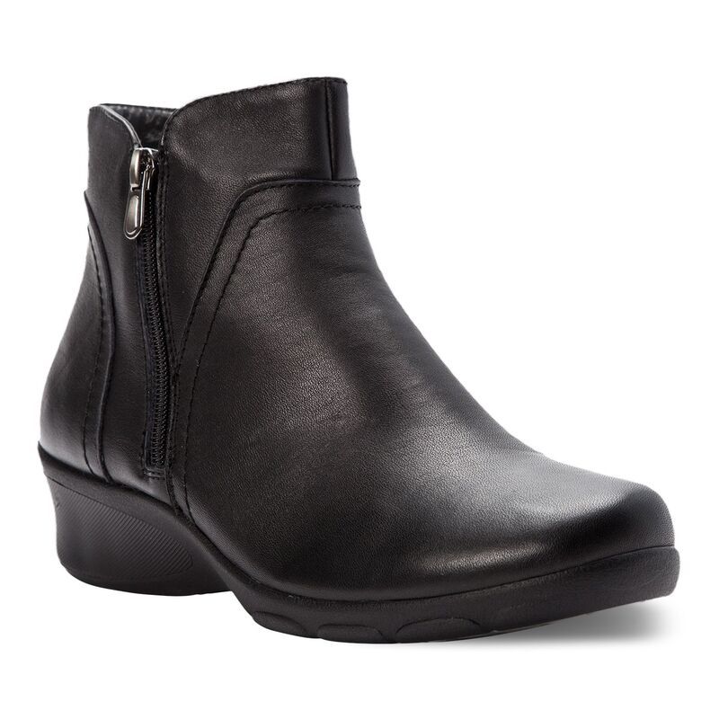 プロペット レディース シューズ ブーツ・レインブーツ アンクル レザー Propet Waverly Womens Leather Ankle Boots Black ブラック