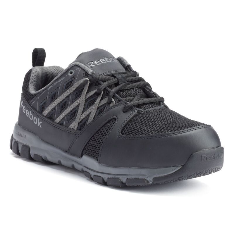 リーボック メンズ シューズ スニーカー Tシャツ Reebok Work Sublite Work MensteelToe Shoes Black Gray ブラック