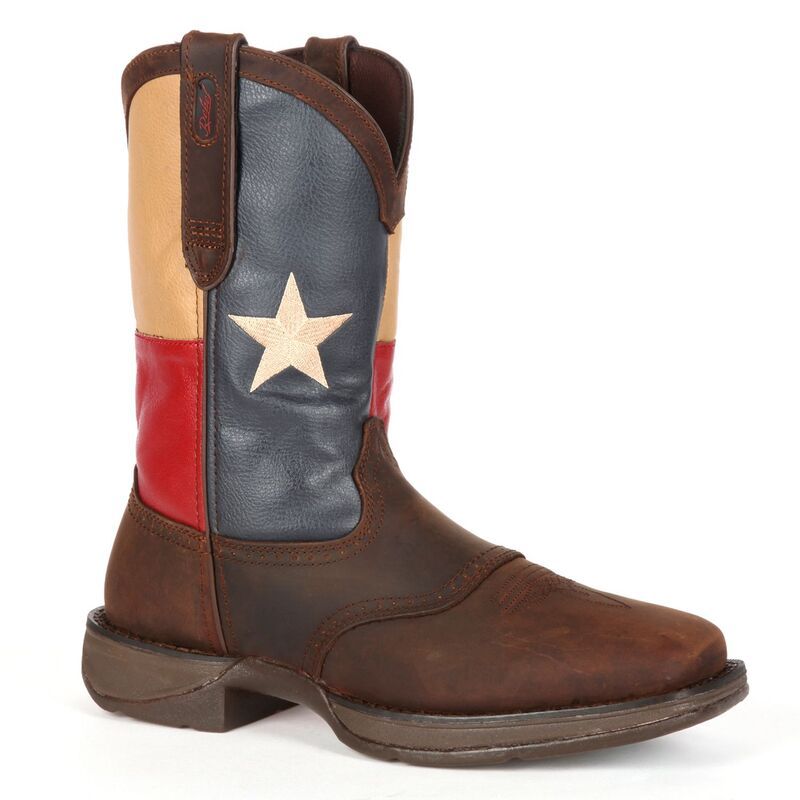 ドゥランゴ メンズ シューズ ブーツ・レインブーツ Durango Rebel Texas Flag Mens 11in Western Boots Brown ブラウン