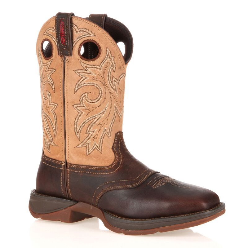 ドゥランゴ メンズ シューズ ブーツ・レインブーツ Tシャツ Durango Rebel Mens Waterproof SteelToe Western Boots Brown Tan ブラウン