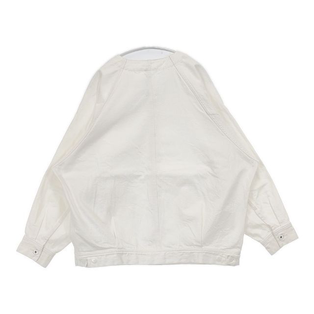 ARTE POVERA ノーカラー Gジャン デニムジャケット ホワイト