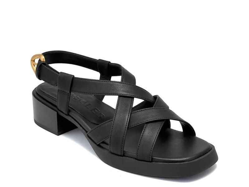 エアロソールズ レディース シューズ サンダル ヒール Aerosoles Daily Low Heeled Sandal Black ブラック