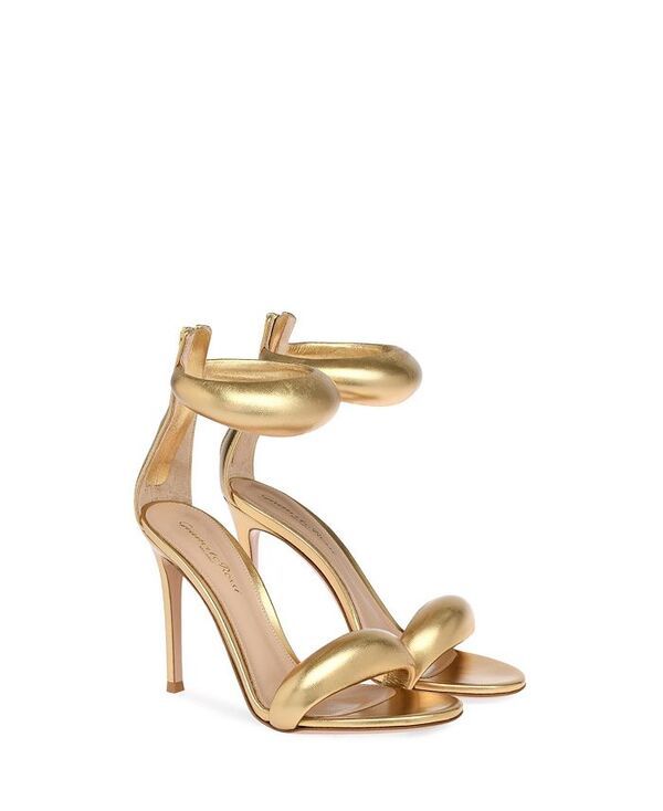 ジャンヴィト ロッシ レディース シューズ サンダル アンクル ヒール Gianvito Rossi Womens Bijoux Ankle Strap High Heel Sandals Gold