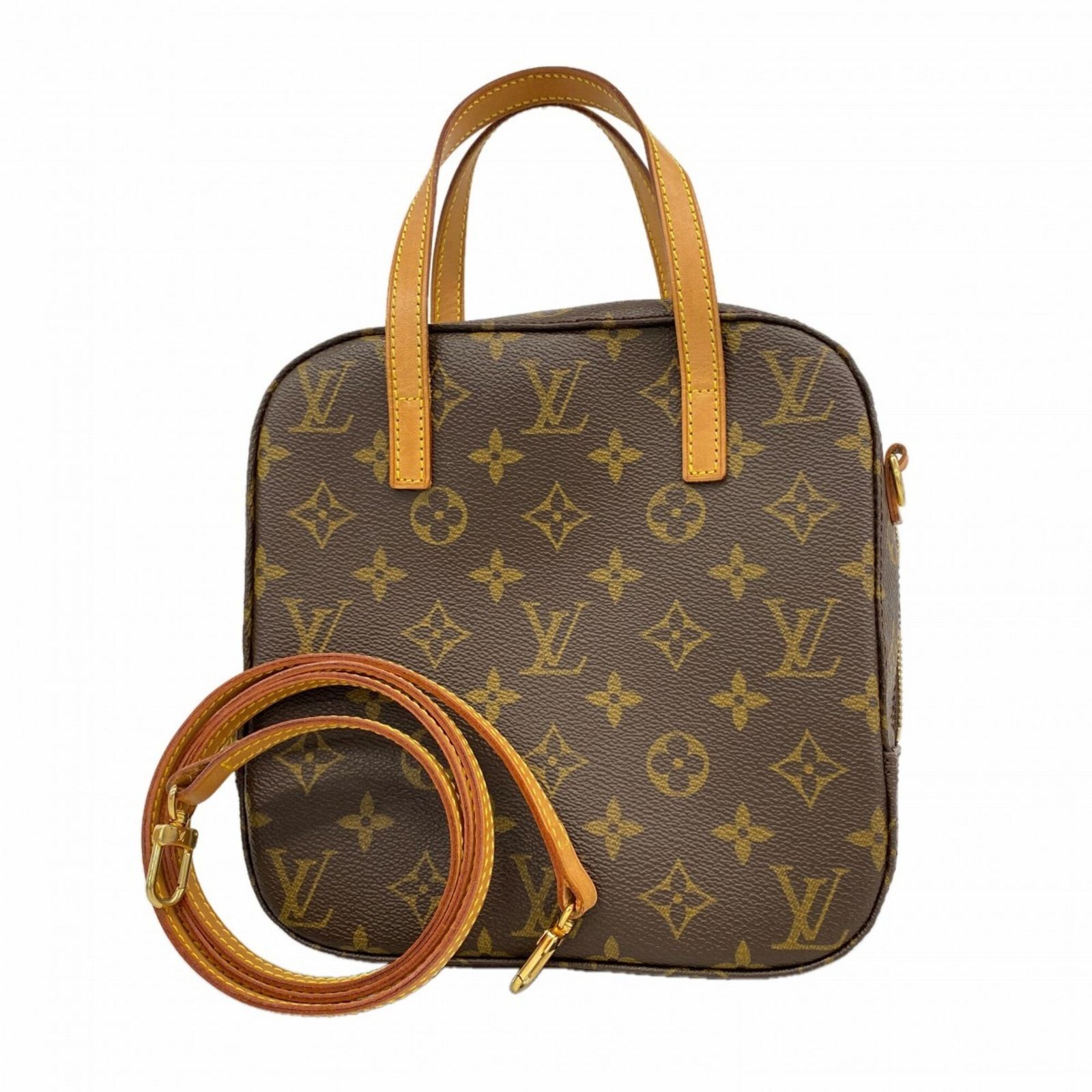 ルイ・ヴィトン(Louis Vuitton) ルイ・ヴィトン ハンドバッグ モノグラム スポンティーニ M47500 ブラウン 2wayバッグレディース
