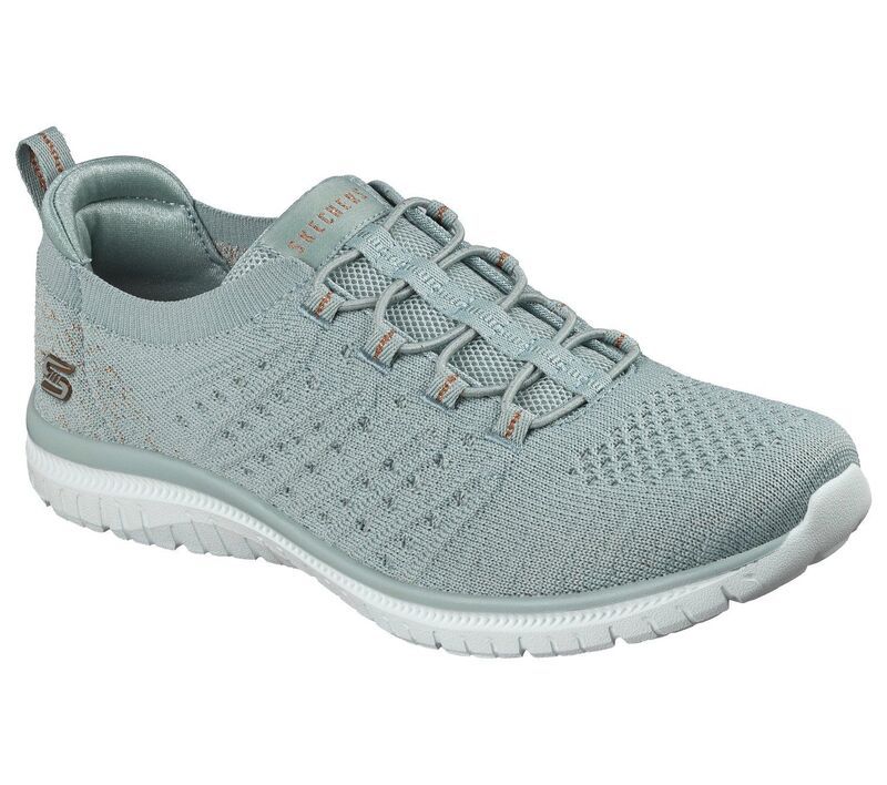 スケッチャーズ レディース シューズ スニーカー Skechers Virtue Womens Comfort Walking Sneakersage セージ