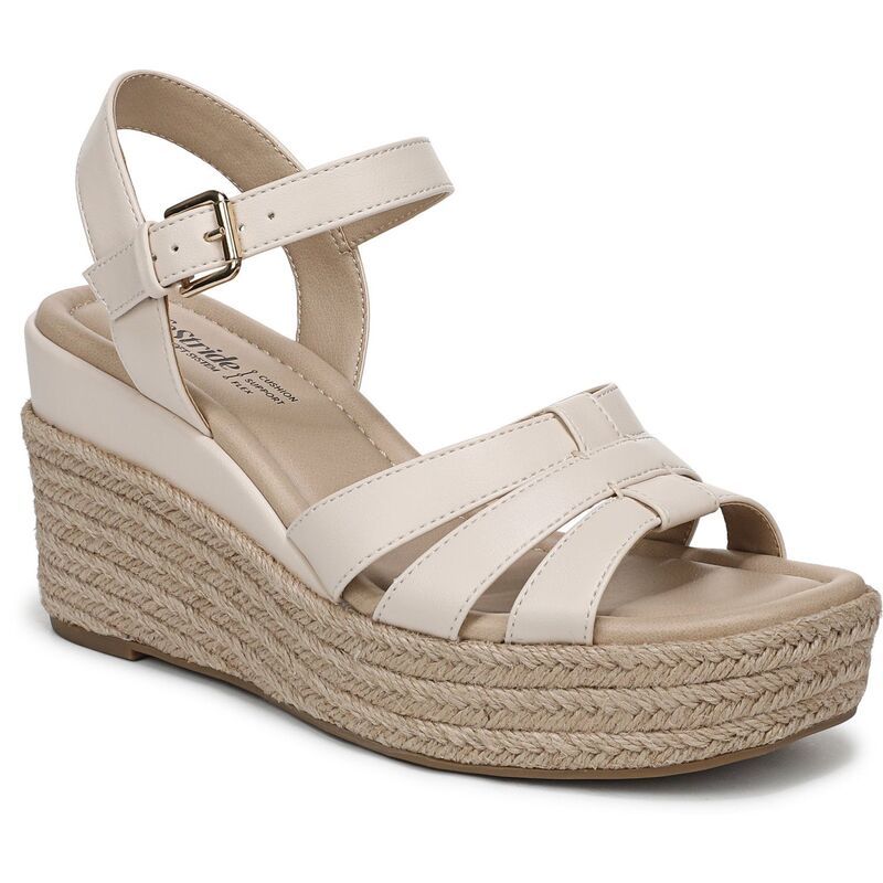ライフストライド レディース シューズ サンダル LifeStride Havana Womens Wedgespadrille Sandals Cream クリーム