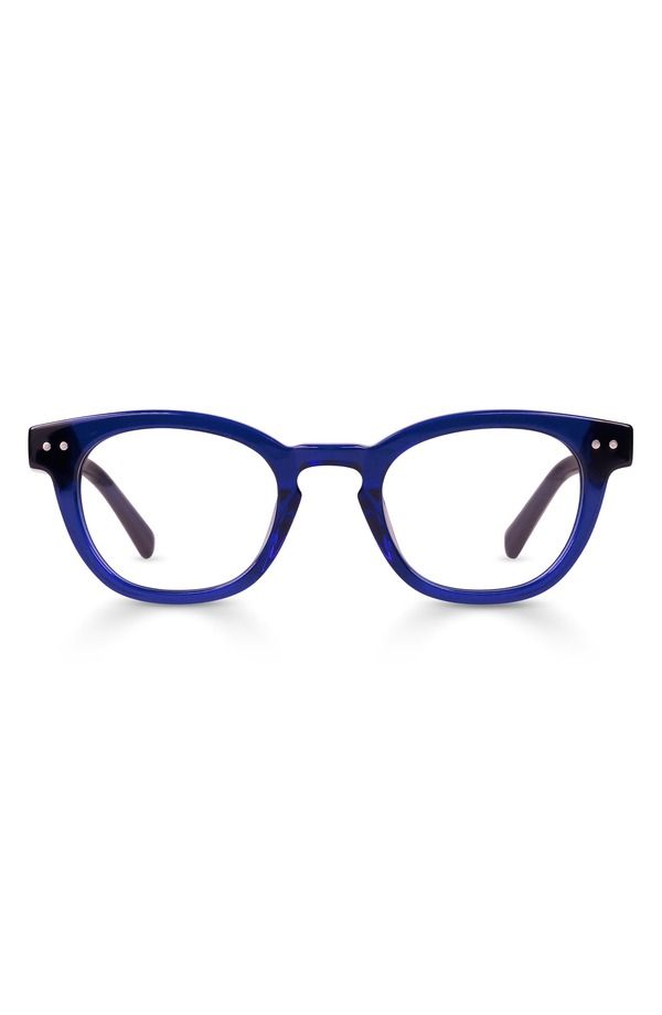 アイブブス レディース アクセサリー サングラス・アイウェア eyebobs Waylaid 45mm Round Readinglasses Midnight Blue Crystal ブルー