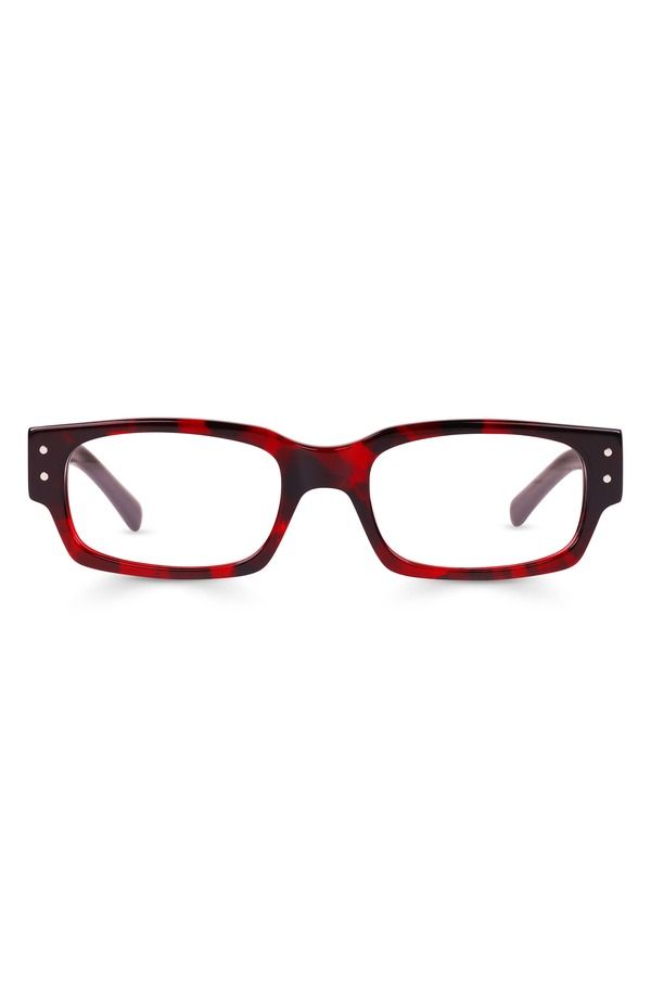 アイブブス レディース アクセサリー サングラス・アイウェア eyebobs Head 49mm Rectangulareadinglasses Cherry Red Tortoise レッド