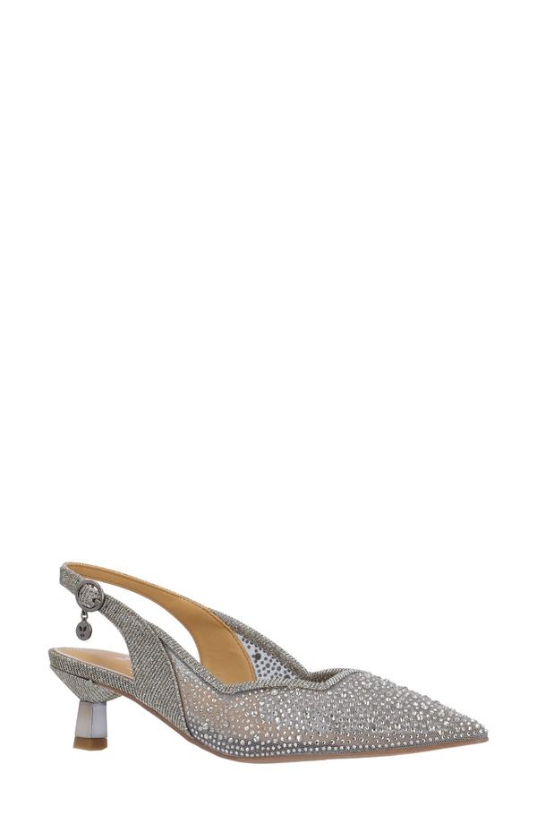 ジェイレニー レディース シューズ ヒール J Rene Aleksa Pointed Toe Slingback Pumpewter ピューター