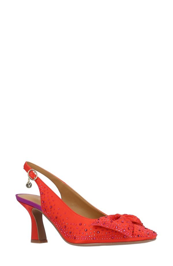 ジェイレニー レディース シューズ ヒール J Rene Harlan Slingback Pump Red Purple レッド