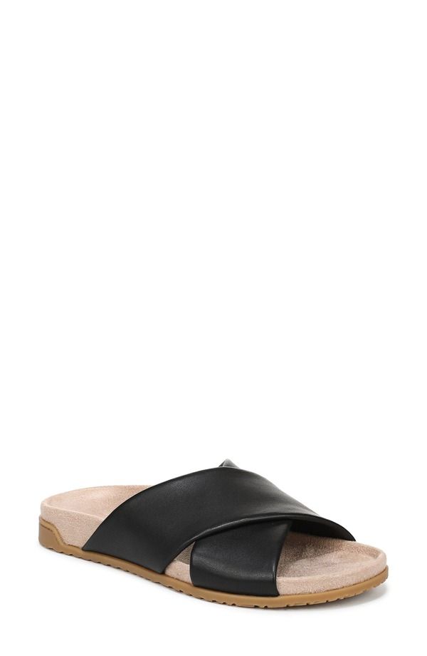 バイオニック レディース シューズ サンダル Vionic Etna Crossover Slide Sandal Black ブラック
