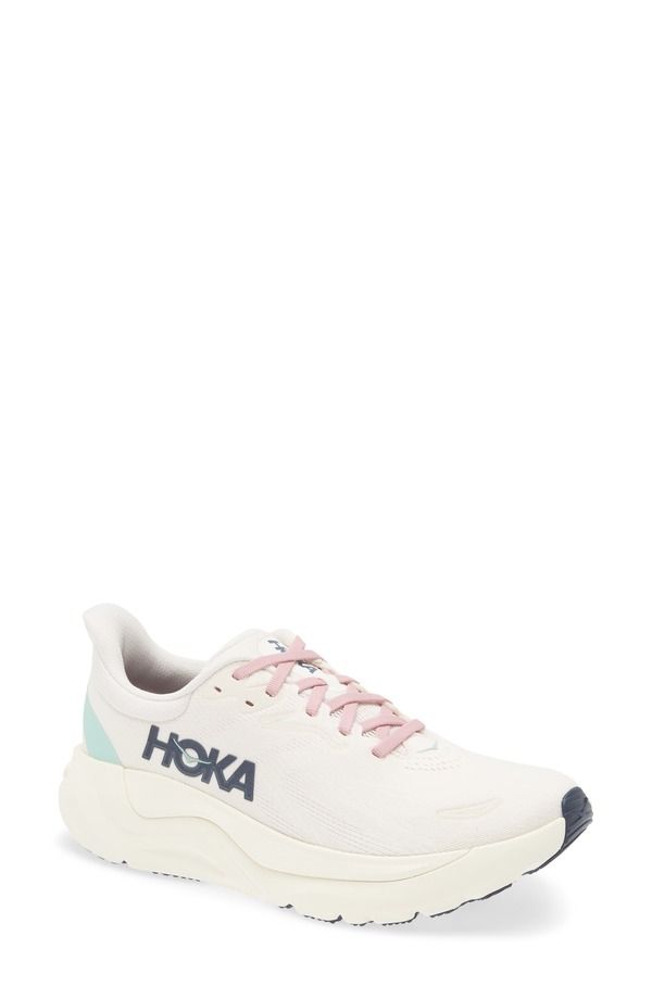 ホカオネオネ レディース シューズ スニーカー HOKArahi 8 Stability Running Shoe Rose Cream Alabaster クリーム