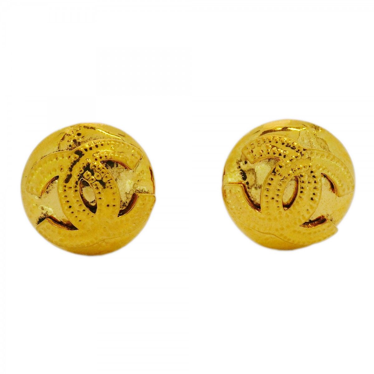 5jmb0156 シャネル イヤリング ヴィンテージ ココマーク GPメッキ ゴールド レディース