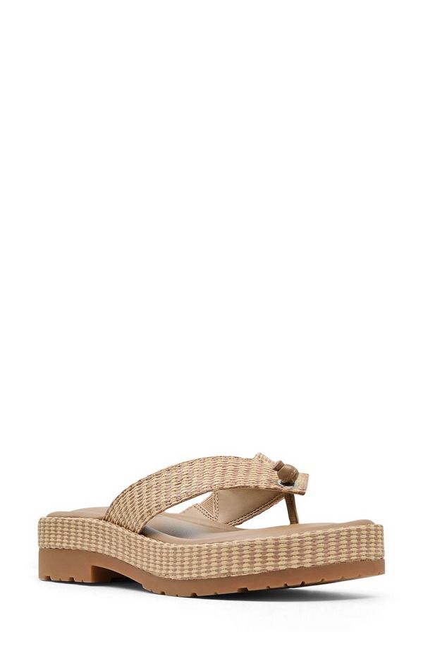 ドナルドプリネール レディース シューズ サンダル プラットフォーム Donald Pliner Sylverr Platform Flip Flop Tobacco