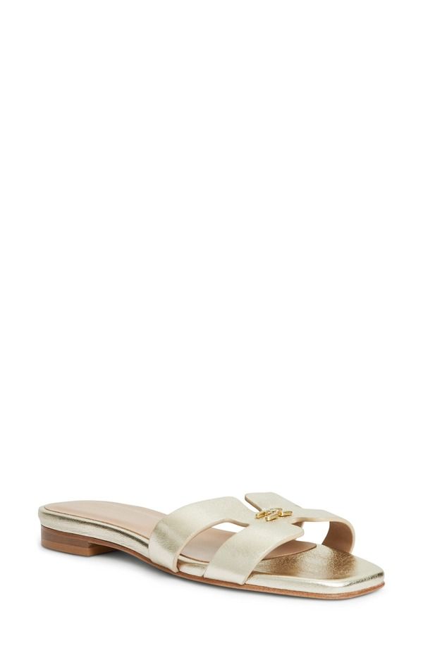 ブルーノマグリ レディース シューズ サンダル Bruno Magli Fina Slide Sandal Gold Metallic ゴールド