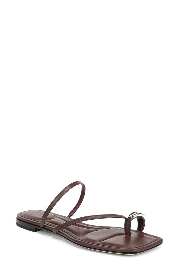 ヴィンス レディース シューズ サンダル Vince Polli Toe Loop Sandal Molton Brown ブラウン