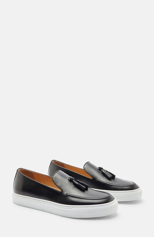 スカロッソ メンズ シューズ スニーカー SCAROSSO Amedeo Sneakers Black Calf ブラック