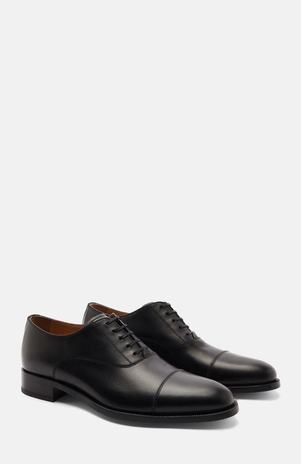 スカロッソ メンズ シューズ オックスフォード SCAROSSO Giove Oxfords Black Calf ブラック