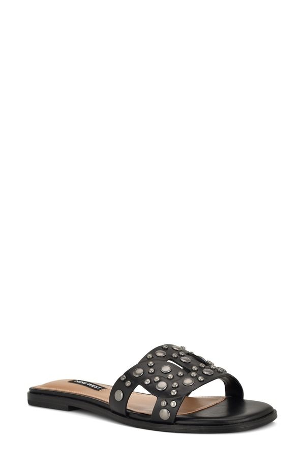 ナインウェスト レディース シューズ サンダル Nine West Gomaz Slide Sandal Black ブラック