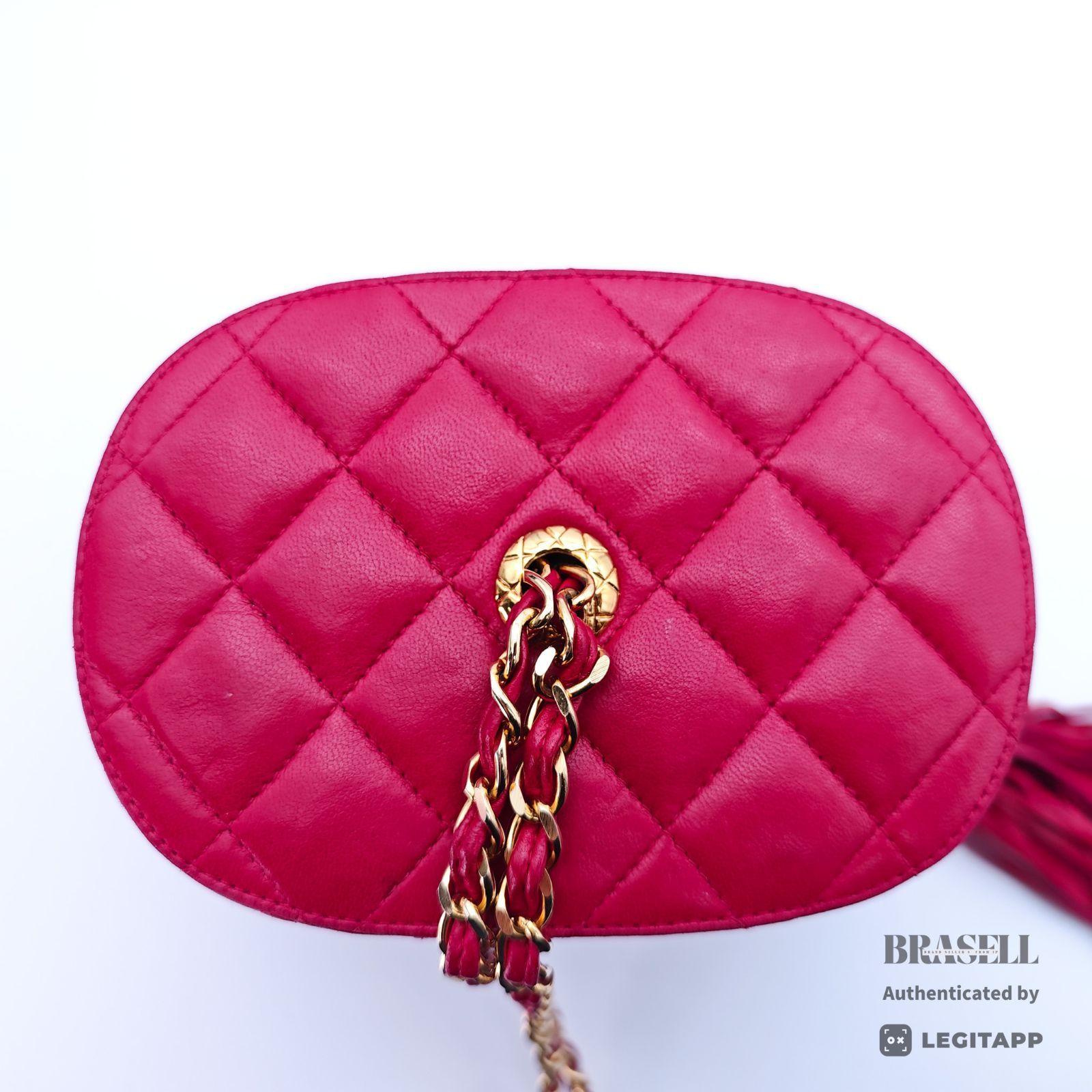 CHANEL バニティチェーン バッグ ショルダーバッグ 筒 ミニバッグ