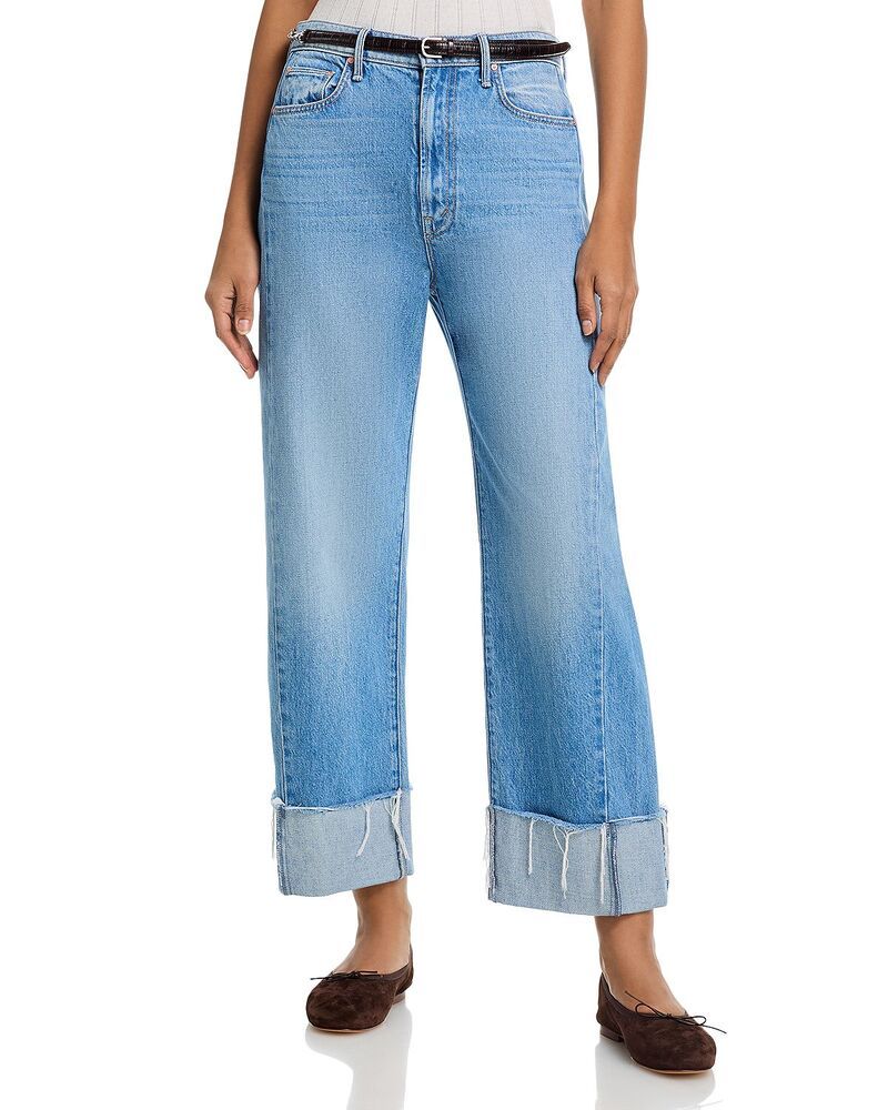 マザー レディース ボトムス デニムパンツ アンクル ジーンズ MOTHER The Halfpipe High Rise Ankle Cuff Jeans in Last Bite Last Bit