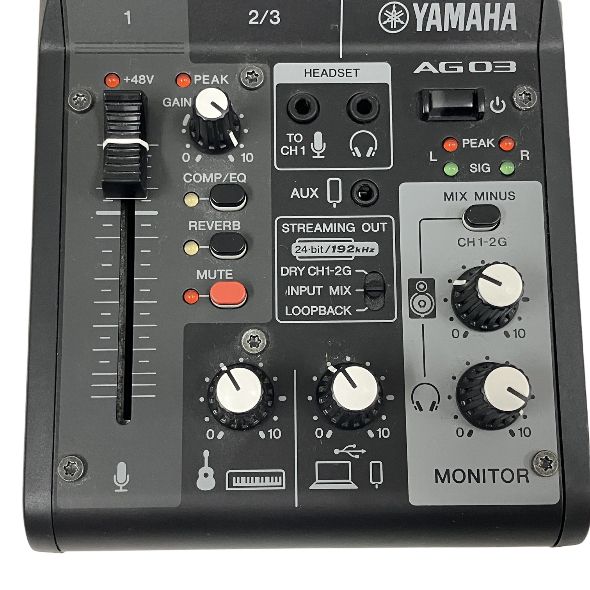 YAMAHA AG03 MIXING CONSOLE ウェブキャスティング ミキサー ヤマハ