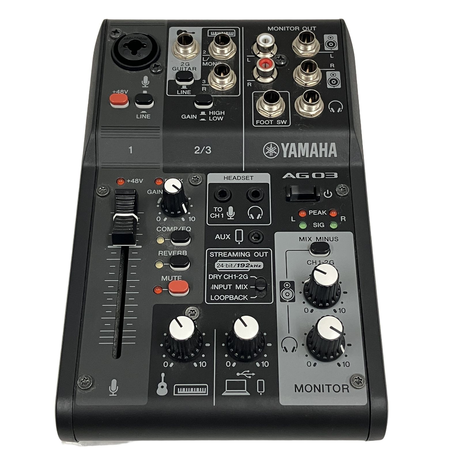 YAMAHA AG03 MIXING CONSOLE ウェブキャスティング ミキサー ヤマハ