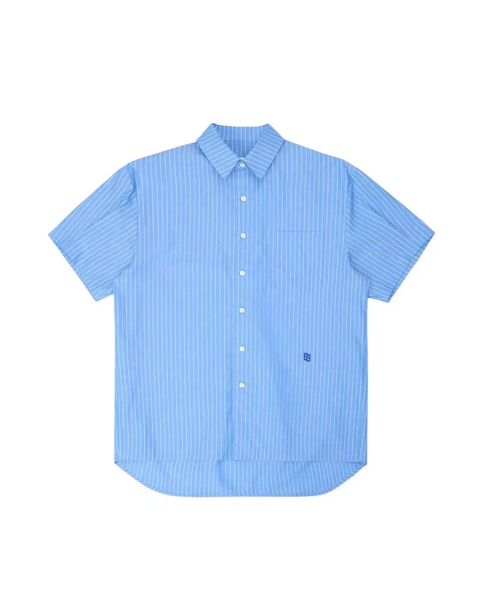 中古】アミ ami コットン ストライプ ロングポイントカラー ロング