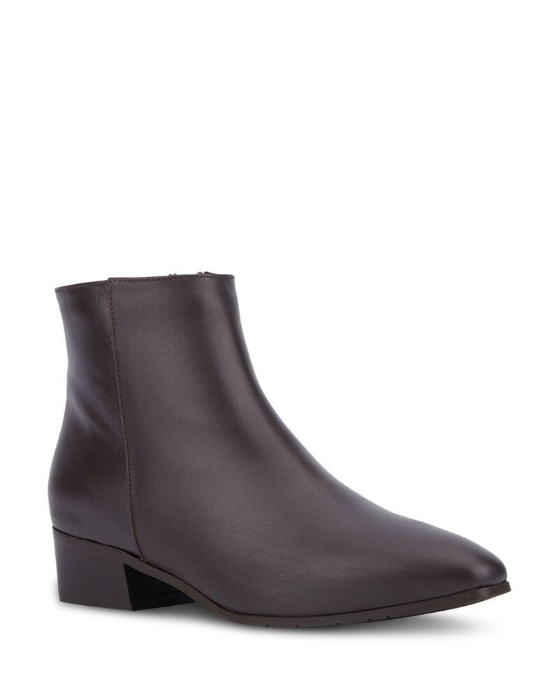 アクアタリア レディース シューズ ブーツ・レインブーツ Aquatalia Womens Fuoco Booties Dark Brown Leather ブラウン