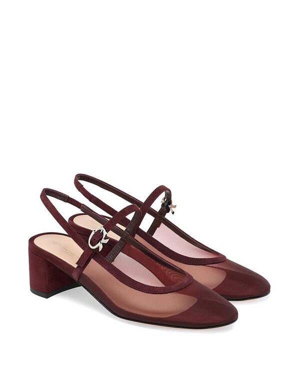 ジャンヴィト ロッシ レディース シューズ パンプス Gianvito Rossi Womens Francoise Pumps Dark Red Fabric and Leather レッド
