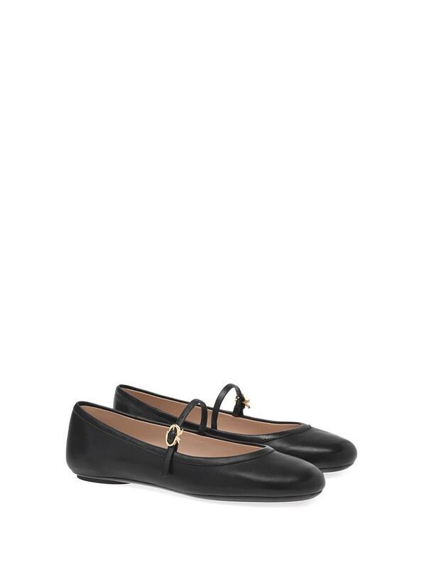 ジャンヴィト ロッシ レディース シューズ パンプス Gianvito Rossi Womens Carla Flats Black Nappa Leather ブラック