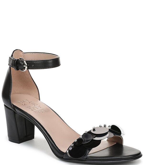 ナチュライザー レディース シューズ サンダル ラップワンピースパンコール アンクル Naturalizer Vera Sequin Ankle Wrap Dressandals Black ブラック