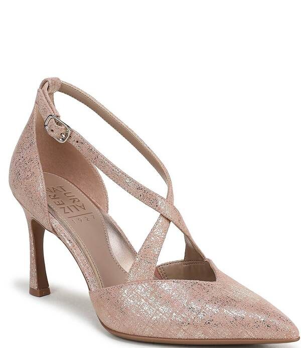 ナチュライザー レディース シューズ パンプス トール レザー Naturalizer Angelina Metallic Leather Pointed Toe Dress Pumps Phanto
