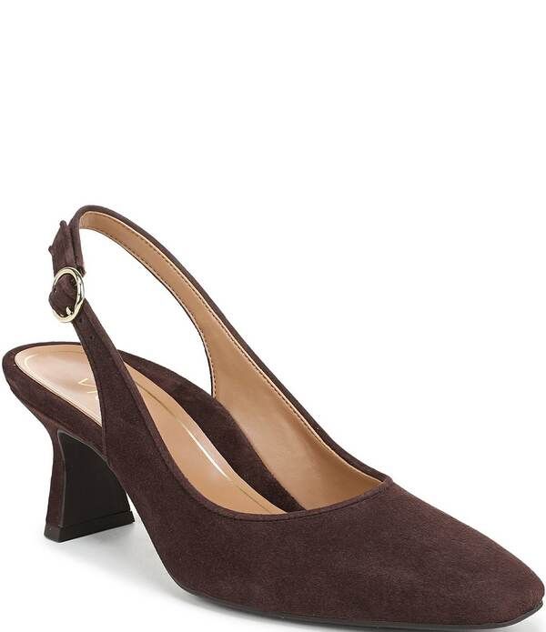 バイオニック レディース シューズ パンプスエード Vionic Perrisuede Slingback Dress Pumps Care Noir