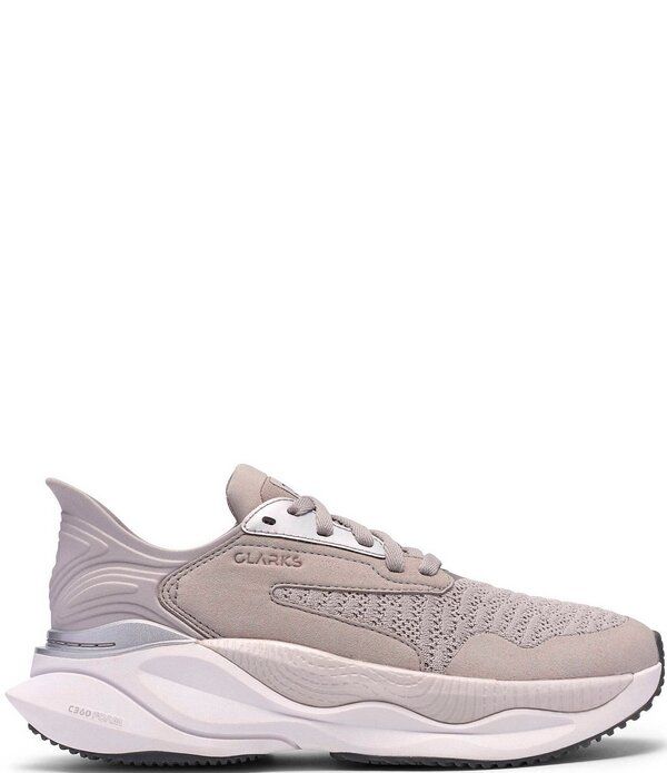 クラークス レディース シューズ スニーカー ニット Womens Clarks Pace Woven Knit Walking Sneakers Grey Combination グレー
