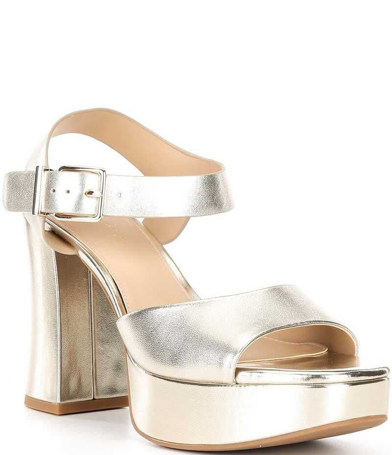 カッパーキー レディース シューズ サンダル プラットフォーム レザー Copper Key Celleste Leather Platform Dress Sandals Sand Gold サンド
