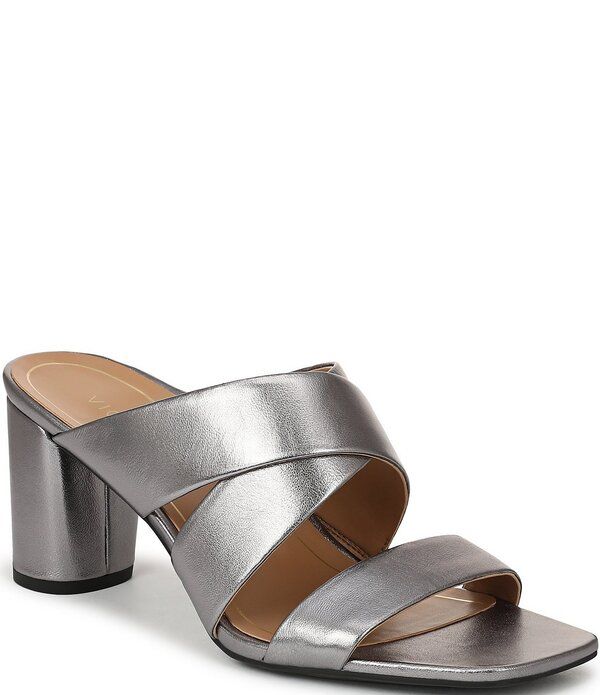 バイオニック レディース シューズ サンダル レザー Vionic Merlot Leather Bandedresslide Sandals Gunmetal ガンメタル