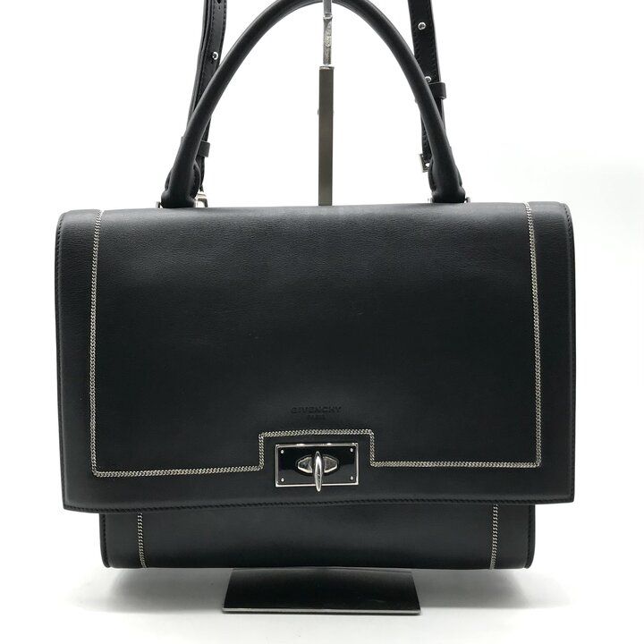 美品 GIVENCHY ジバンシィ ターンロック 2WAY ハンド ショルダー