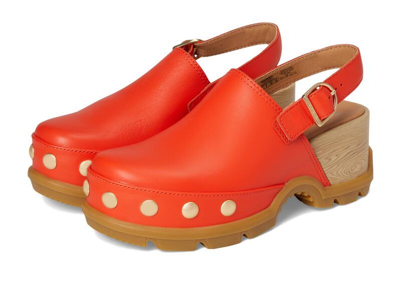 ソレル レディース シューズ サンダル SOREL Roam n Clog Rvt Crimson FireGu クリムゾン