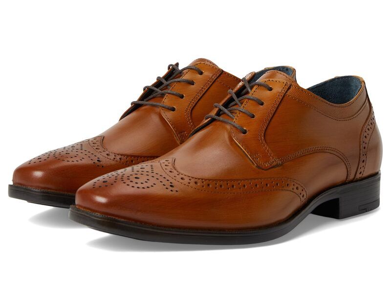 ジョンストンアンドマーフィー メンズ シューズ オックスフォード ウィングチップ Johnston Murphy Gibbons Wingtip Tan HandStaine タン