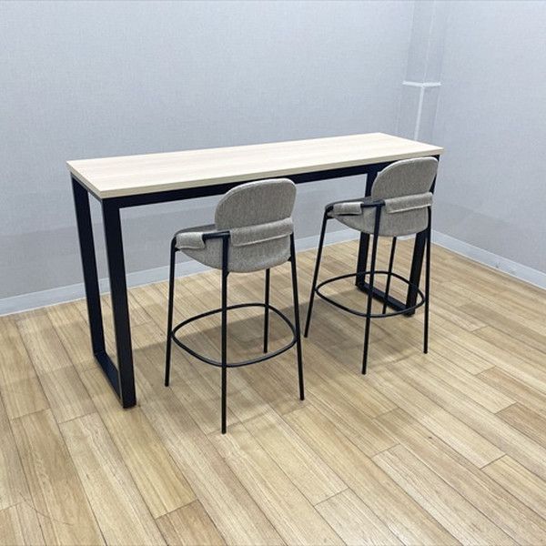 ハイテーブル 3点セット BX スタンディングテーブル スタンディングテーブル オフィス用 会議テーブル W1800 D500 ライトオーク