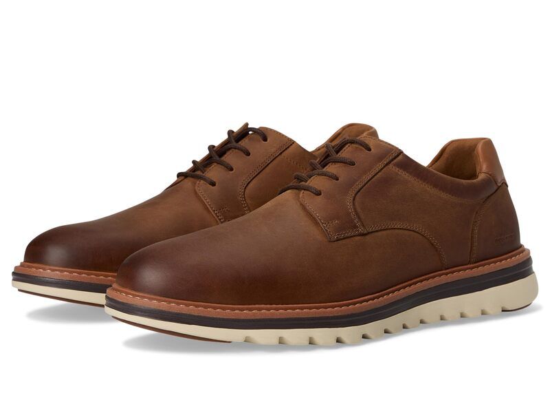 ジョンストンアンドマーフィー メンズ シューズ オックスフォード Johnston Murphy Braxton Plain Toe Brown Oiled Ful ブラウン