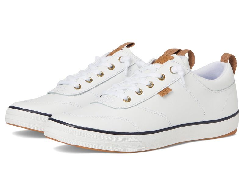 ケッズ レディース シューズ スニーカー Keds Center III SlipOn WhiteNavy Leat ホワイト