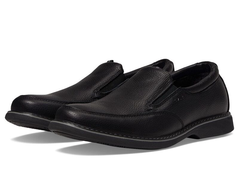 ノンブッシュ メンズ シューズ スリッポン・ローファー Nunn Bush Otto Plain Toe SlipOn Black ブラック