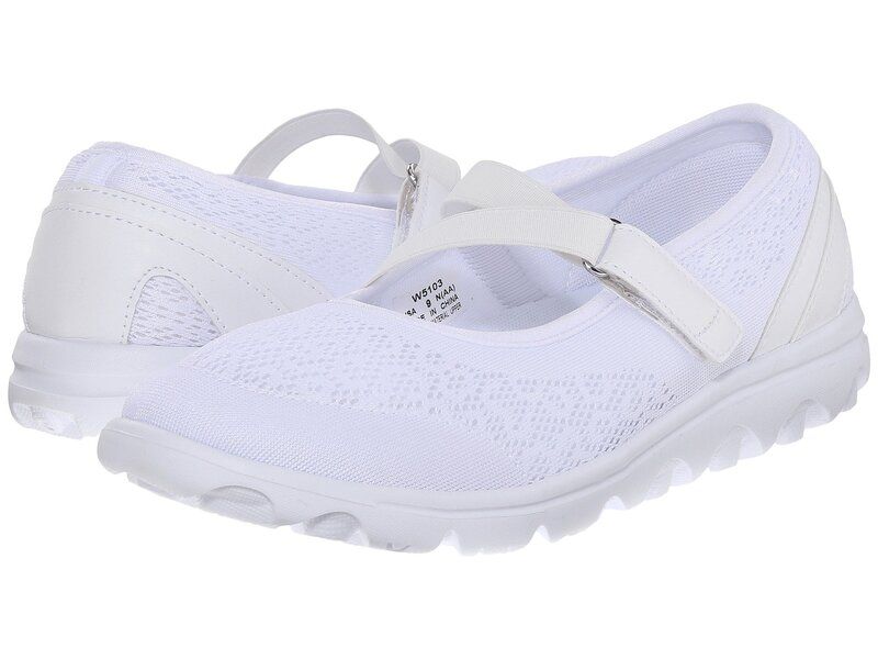 プロペット レディース シューズ スニーカー Propet TravelActiv Mary Jane White ホワイト