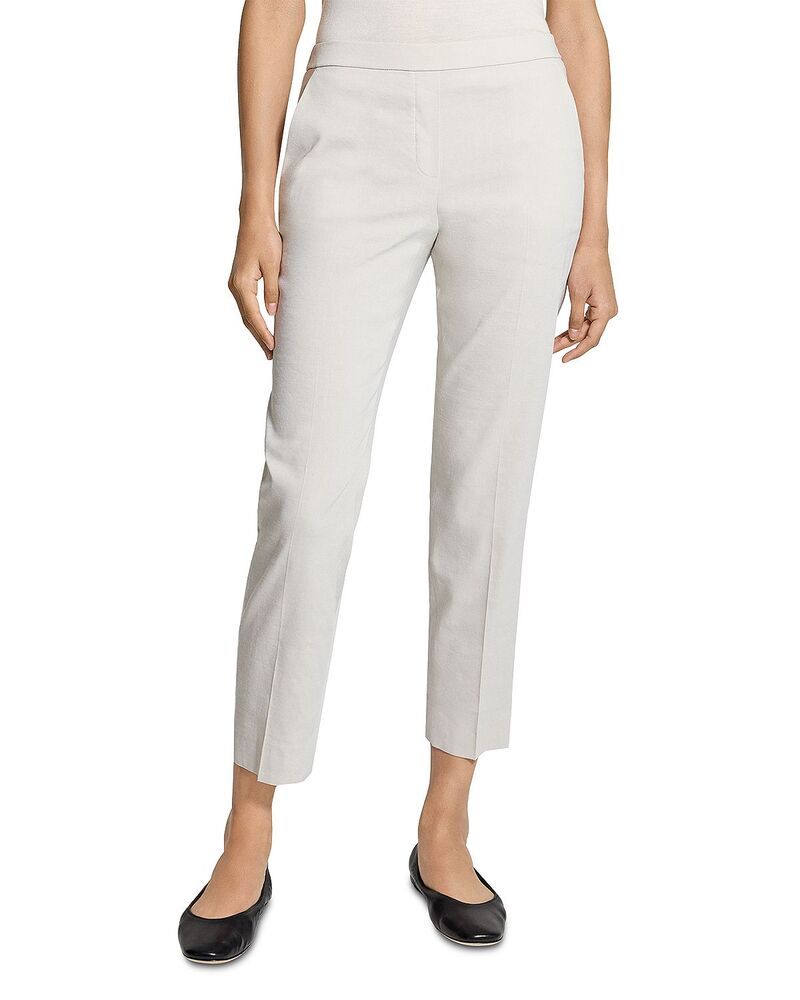 セオリー レディース ボトムス カジュアルパンツ リネン Theory Treeca Good Linen PullOn Pants White Clay ホワイト