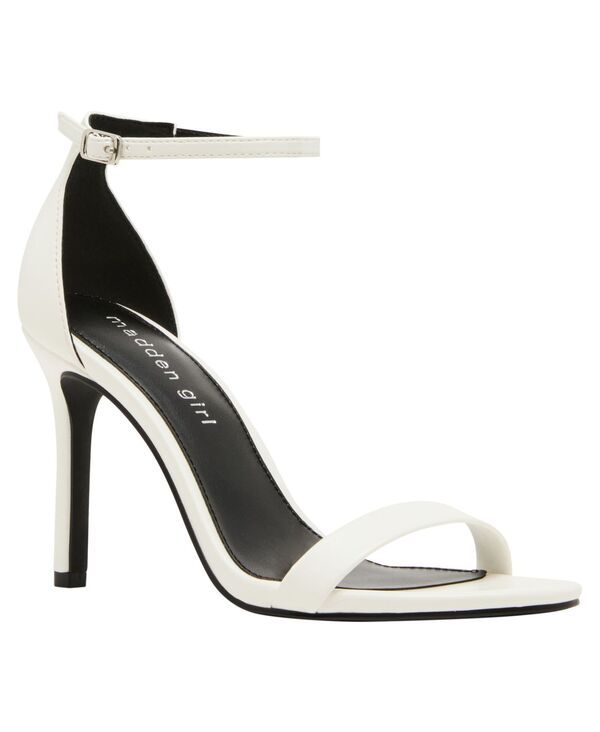マッデンガール レディース シューズ サンダル Madden Girl Brazen TwoPiece Stiletto Dressandals White ホワイト