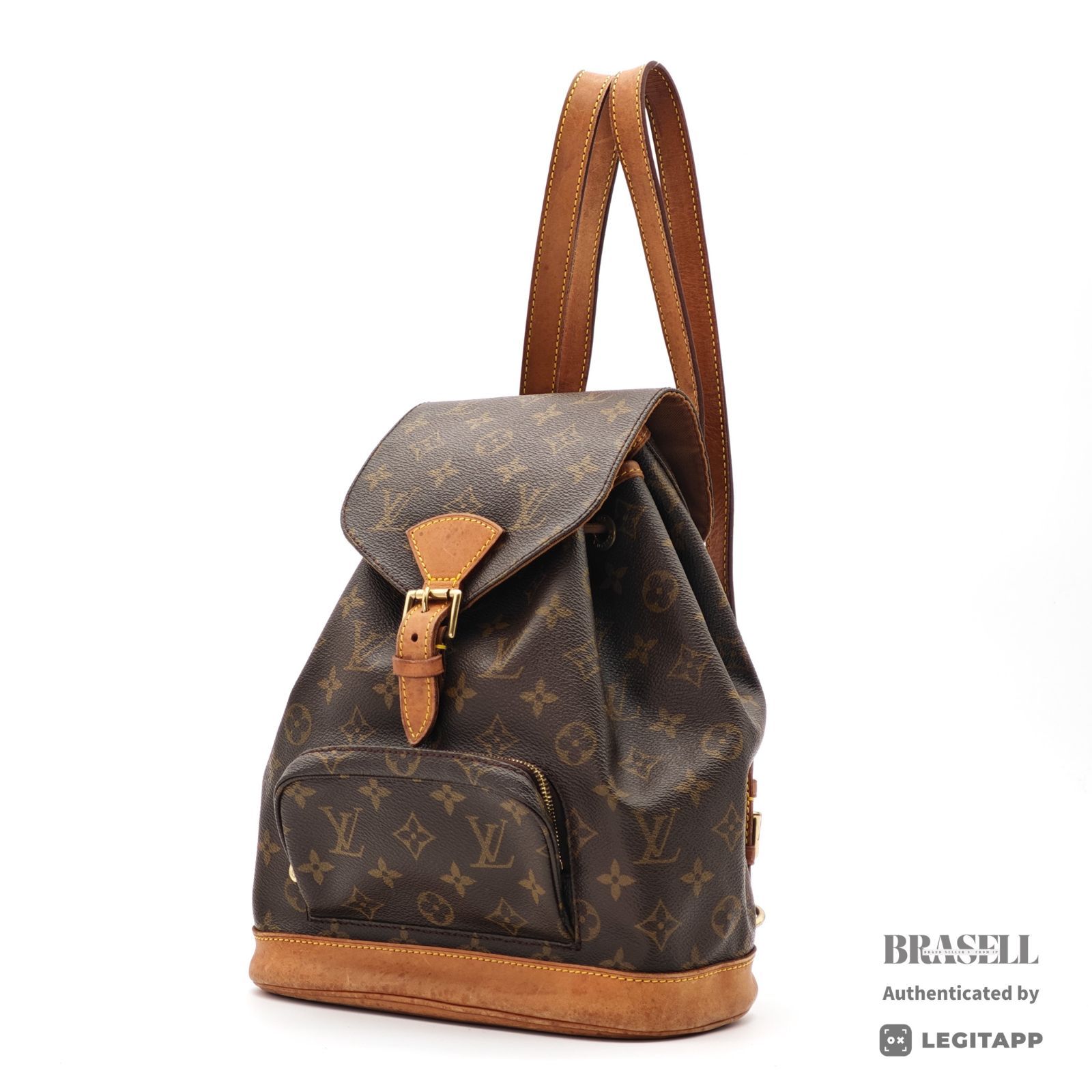 LOUIS VUITTON モンスリMM M51136 バッグ リュック ママバッグ 旅行 ブラウン レディース