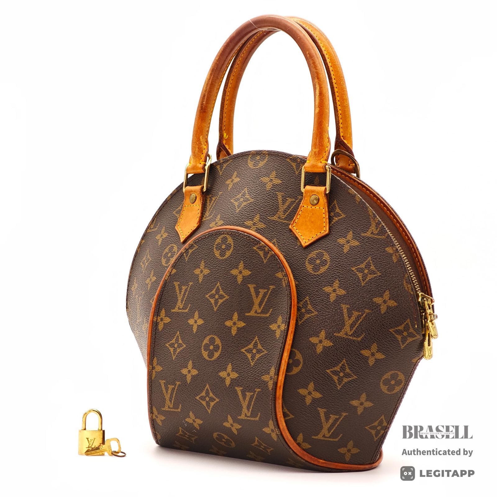 LOUIS VUITTON エリプスPM M51127 バッグ ハンドバッグ ブラウン レディース パドロック 鍵 50,994円