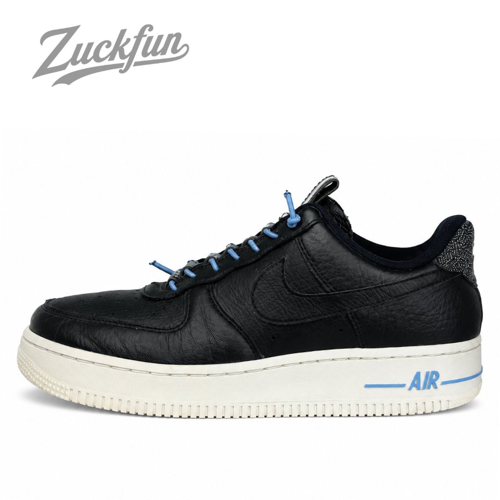 NIKE AIR FORCE 1 LOW 07 LUX BLACK LIGHT BLUE エア フォース 1 ロー 07 ラックス ブラック ブルー 黒 レディース ナイキ スニーカー 23.5 cm U06836